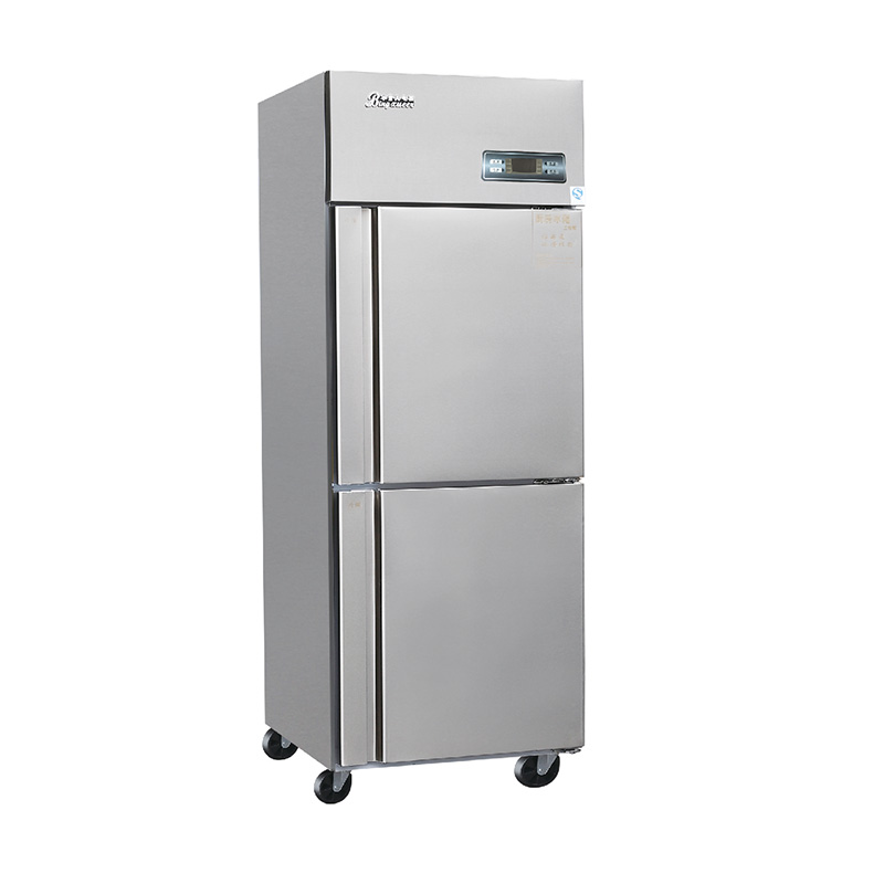 European air cooled double door refrigerator